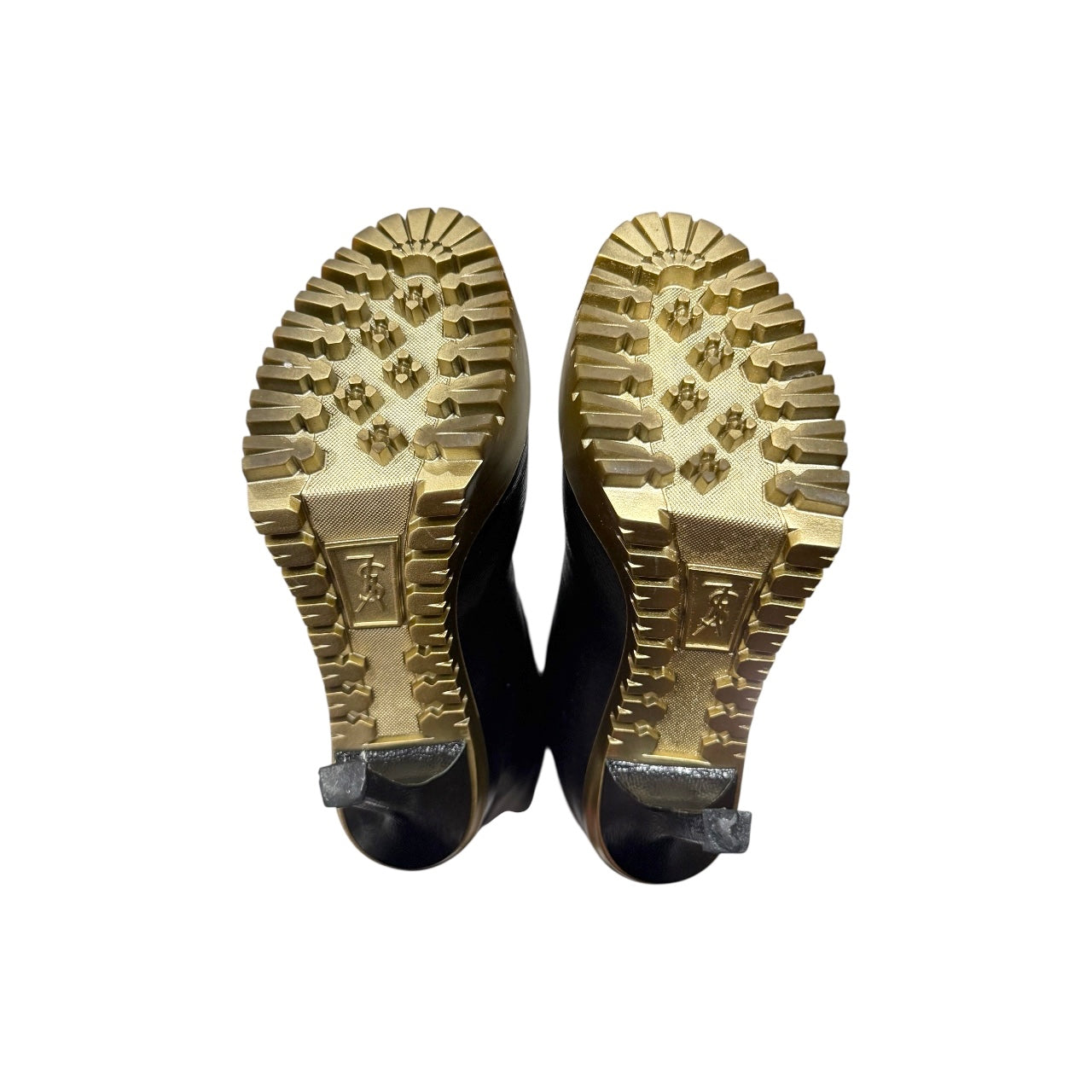 YVES SAINT LAURENT BLACK LEATHER BOOTS