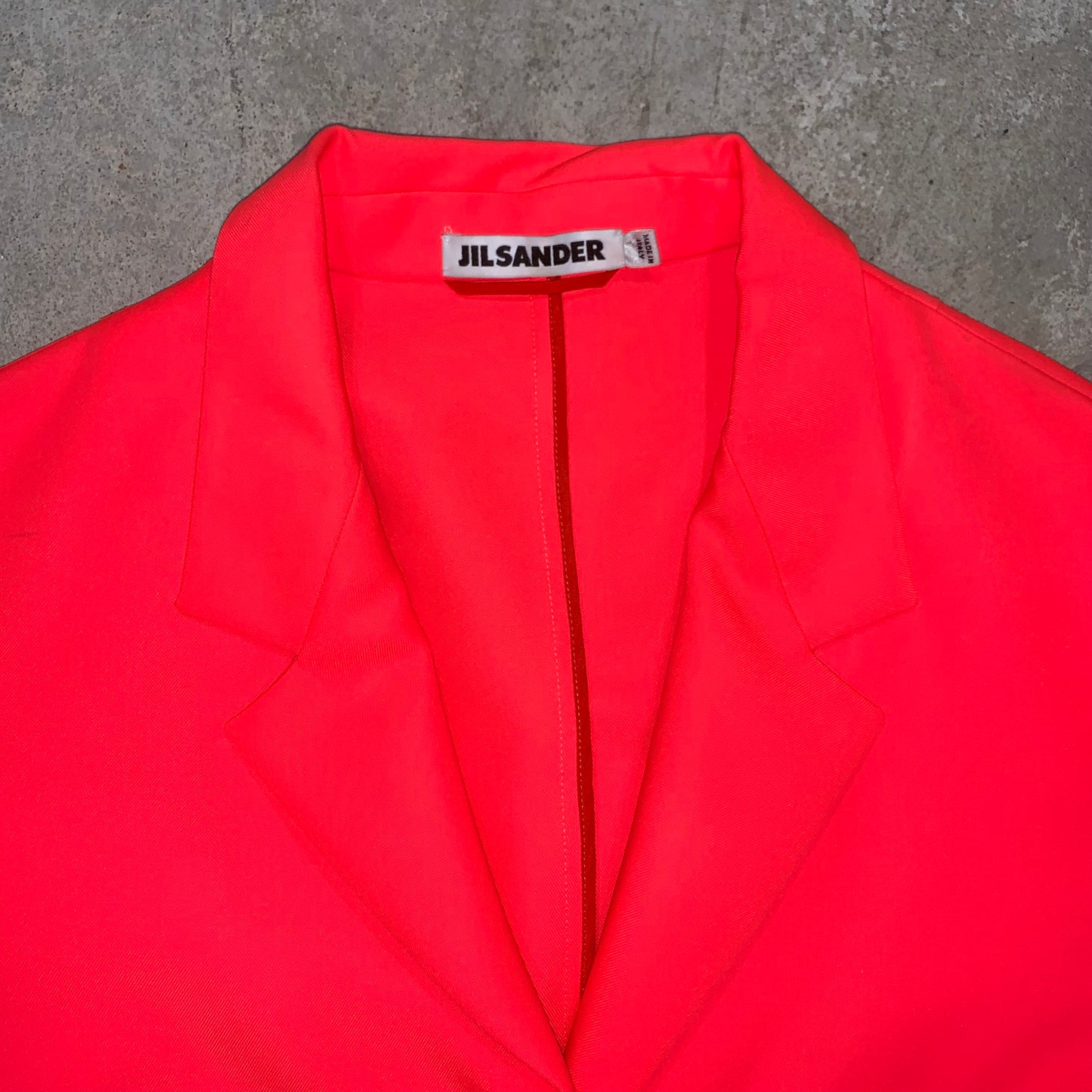 JIL SANDER pink neon blazer