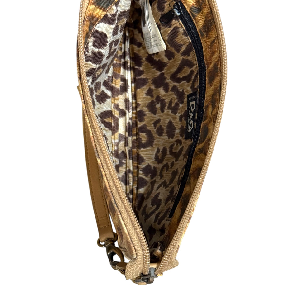 DOLCE & GABBANA STRAW PATTERN PRINTED MINI SHOULDER BAG