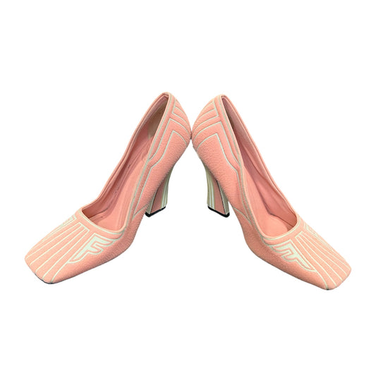 FENDI PINK NEOPRENE PUMPS