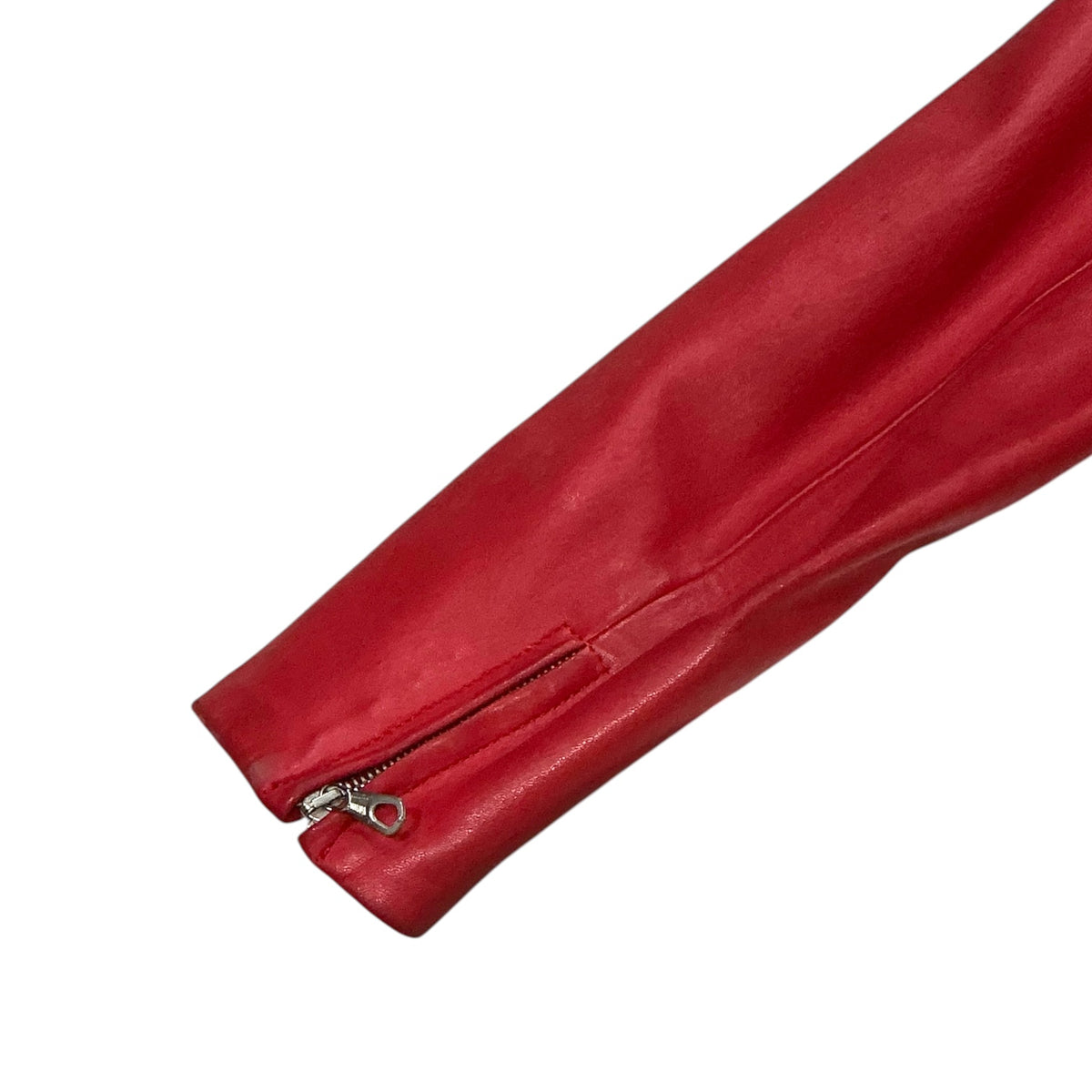 DOLCE & GABBANA RED LEATHER JACKET