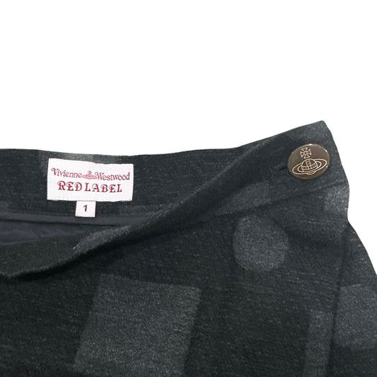 VIVIENNE WESTWOOD GREY GEOMETRY SKIRT