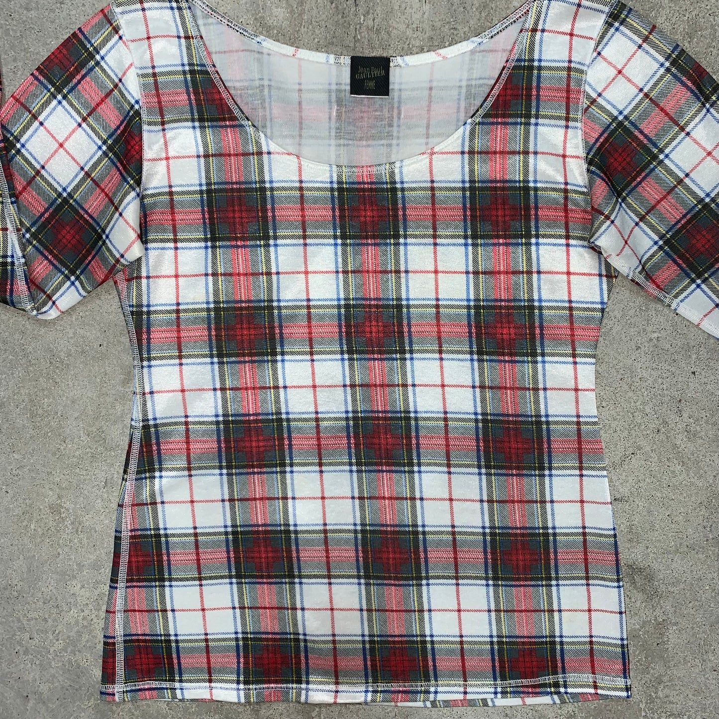 JEAN PAUL GAULTIER CHECKERED TOP