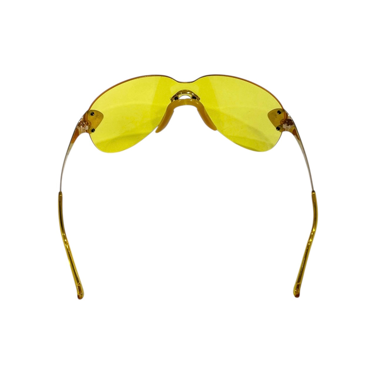 CHRISTIAN DIOR YELLOW PILOT SUNGLASSES