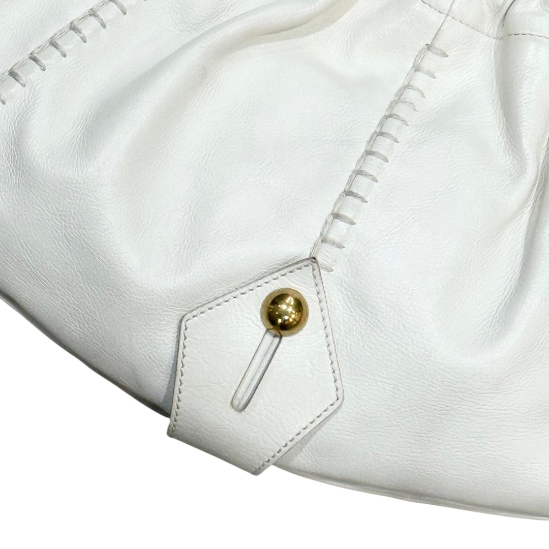 YEES SAINT LAURENT MOMBASA IVORY HANGBAG