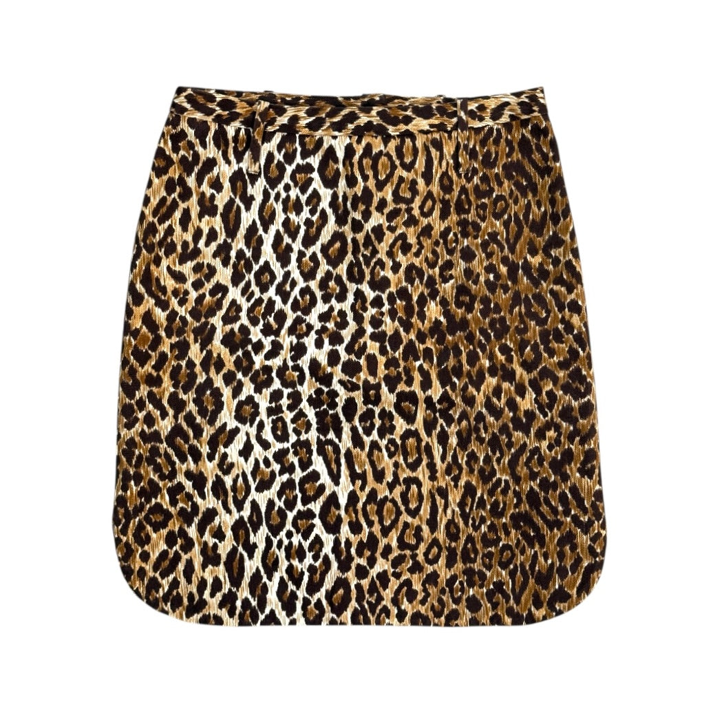 DOLCE &GABBANA LEOPARD PRINT SKIRT