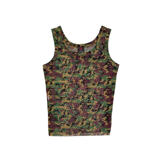 JEAN PAUL GAULTIER CAMO MESH TAKE TOP