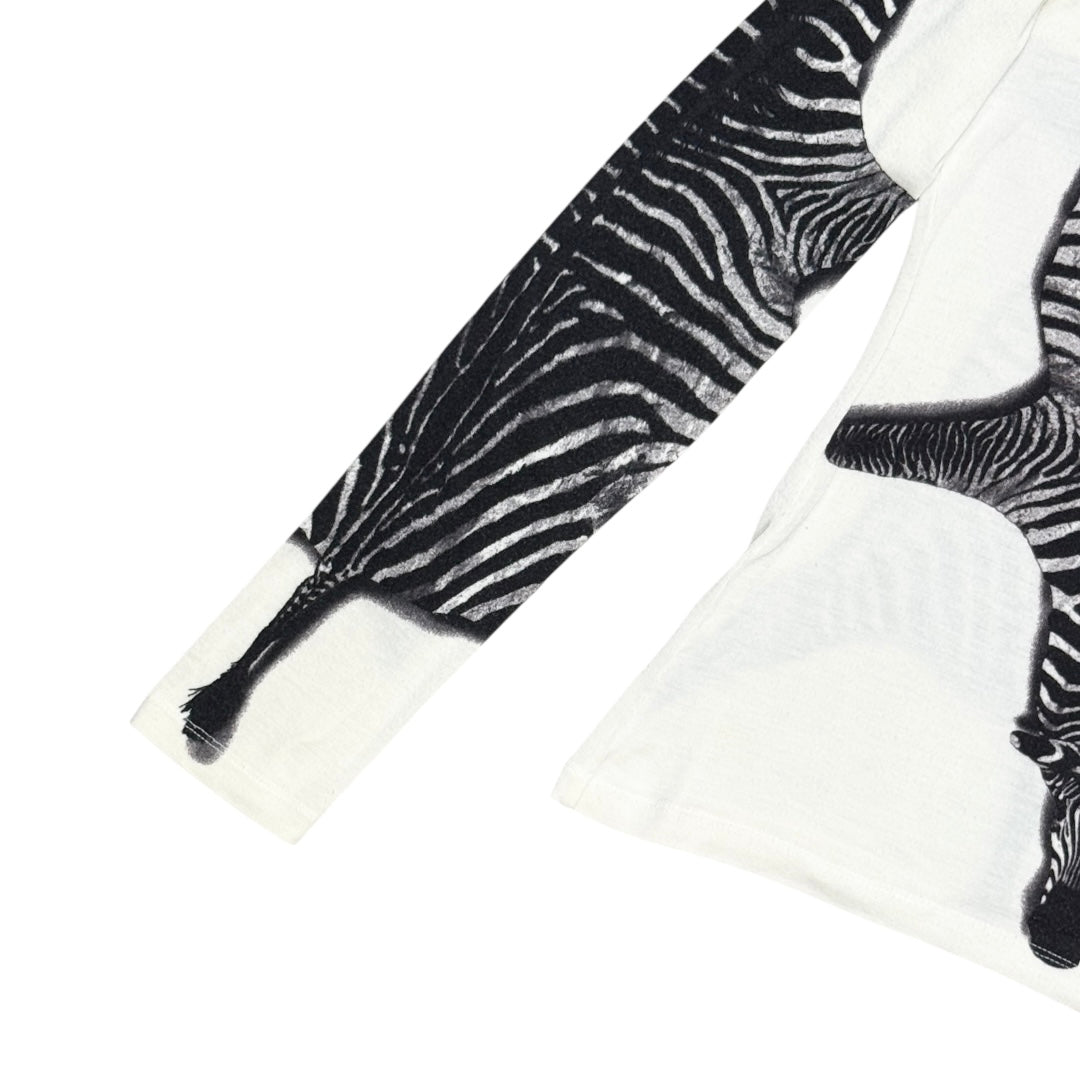 JEAN PAUL GAULTIER ZEBRA PRINT TOP