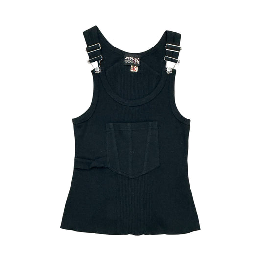 JEAN PAUL GAULTIER BLACK OVER ALL TANK TOP