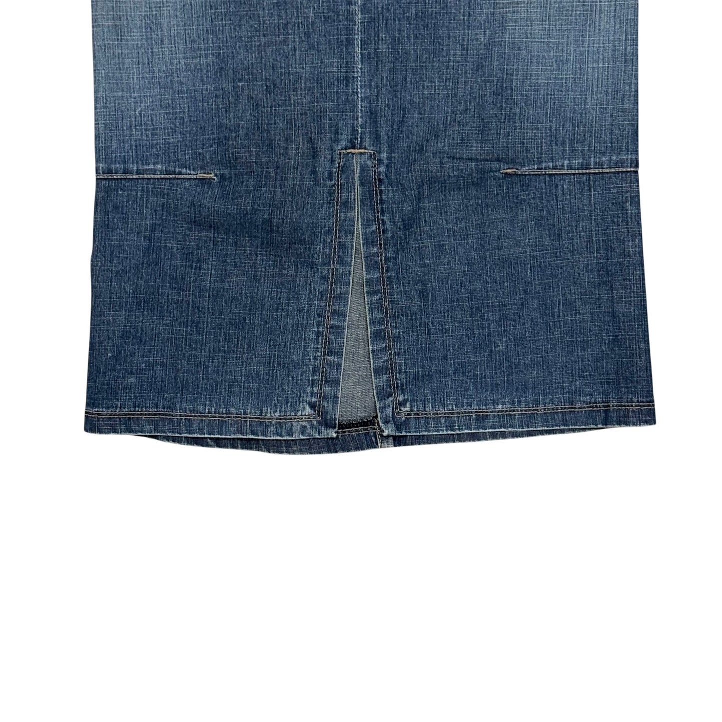 MARITHE FRANCOIS GIRBAUD DENIM MIDI SKIRT