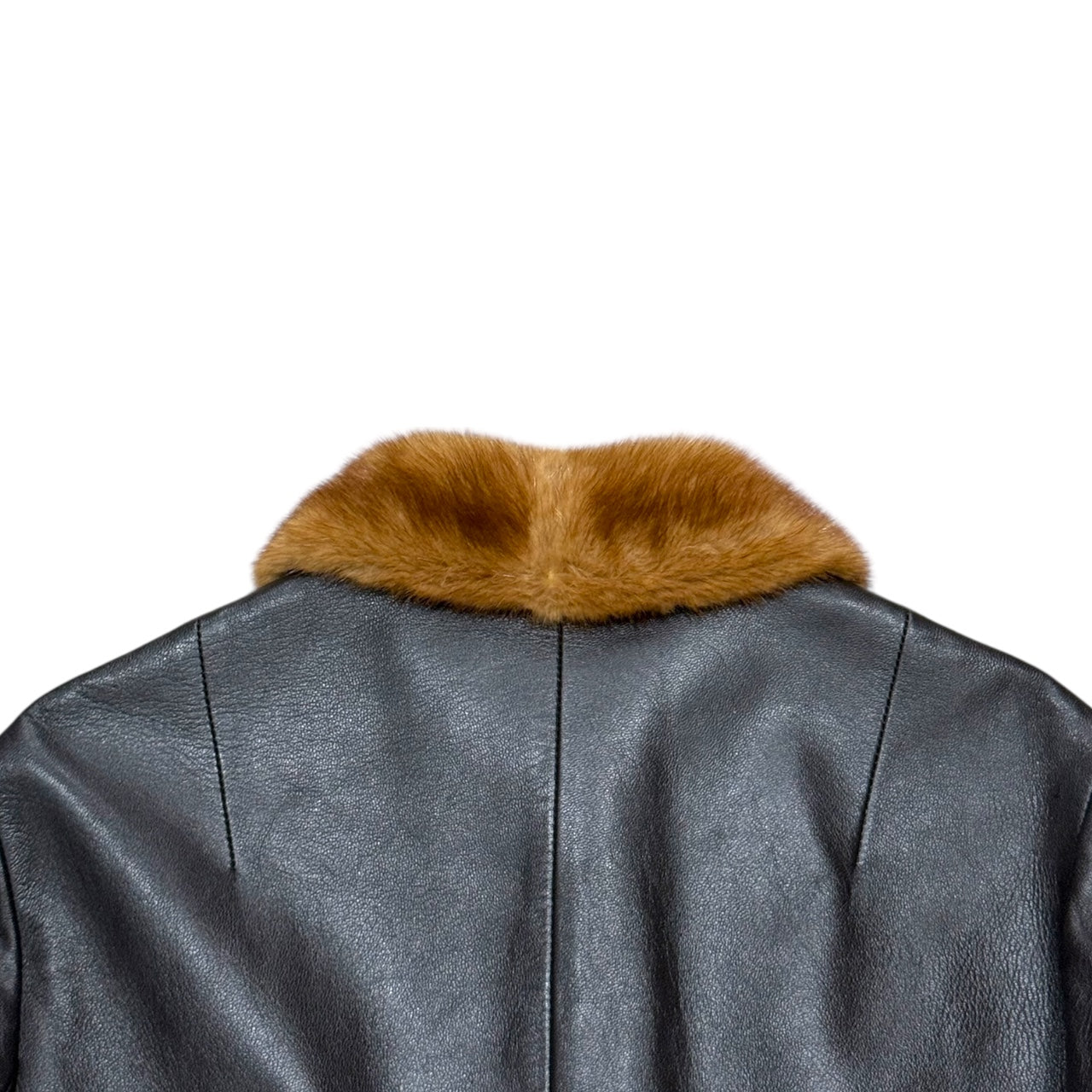 DOLCE&GABBANA RICH CHOCOLATE BROWN LEATHER JACKET