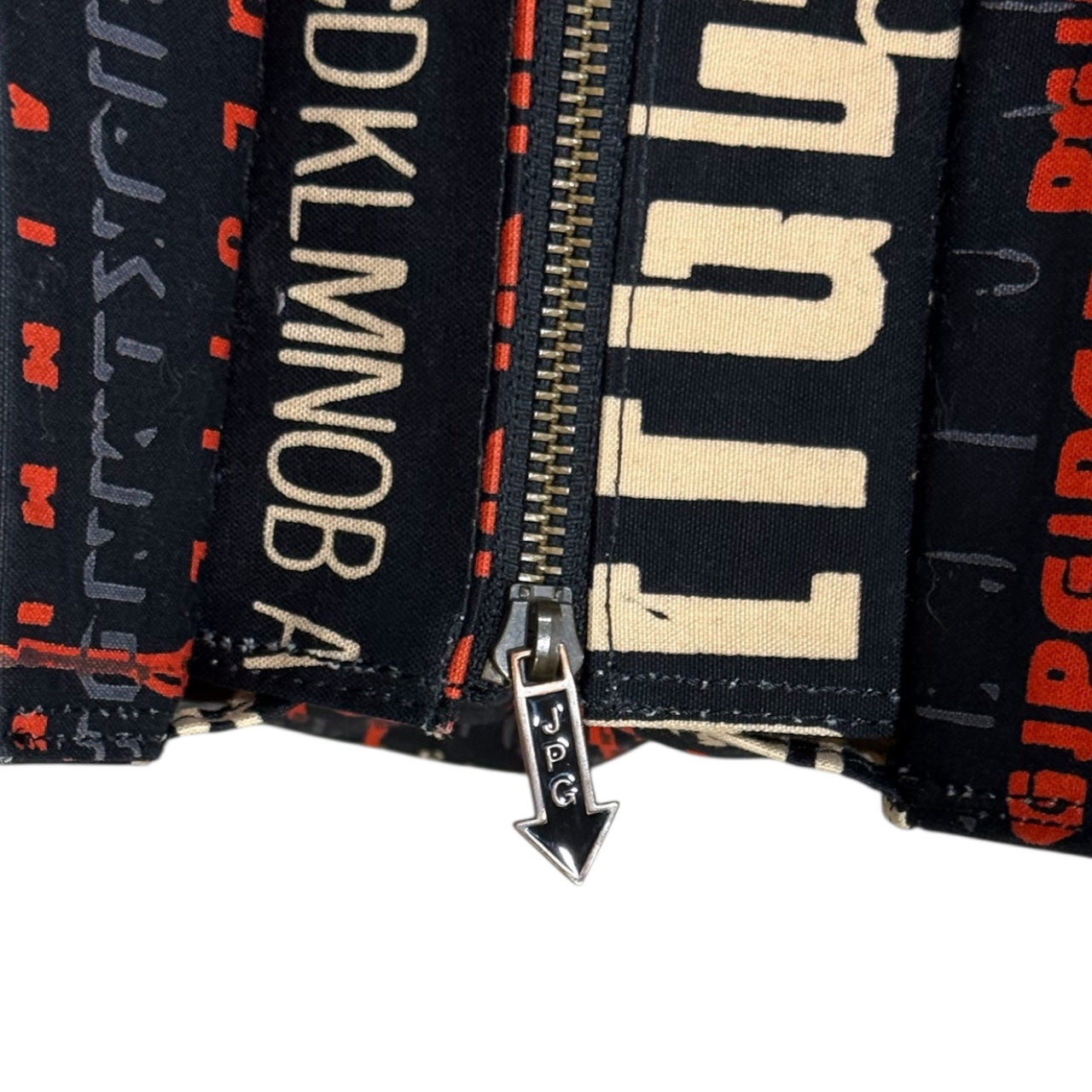 JEAN PAUL GAULTIER JPG SCRIPT LOGO ALL-OVER PRINT TOTE BAG