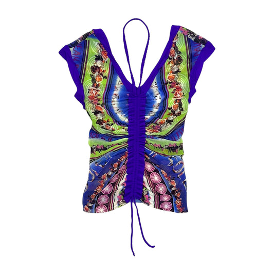 JEAN PAUL GAULTIER 1995 PURPLE SOLEIL MESH SET