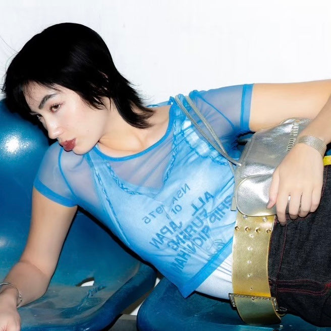 KENZO MESH CROP TSHIRT