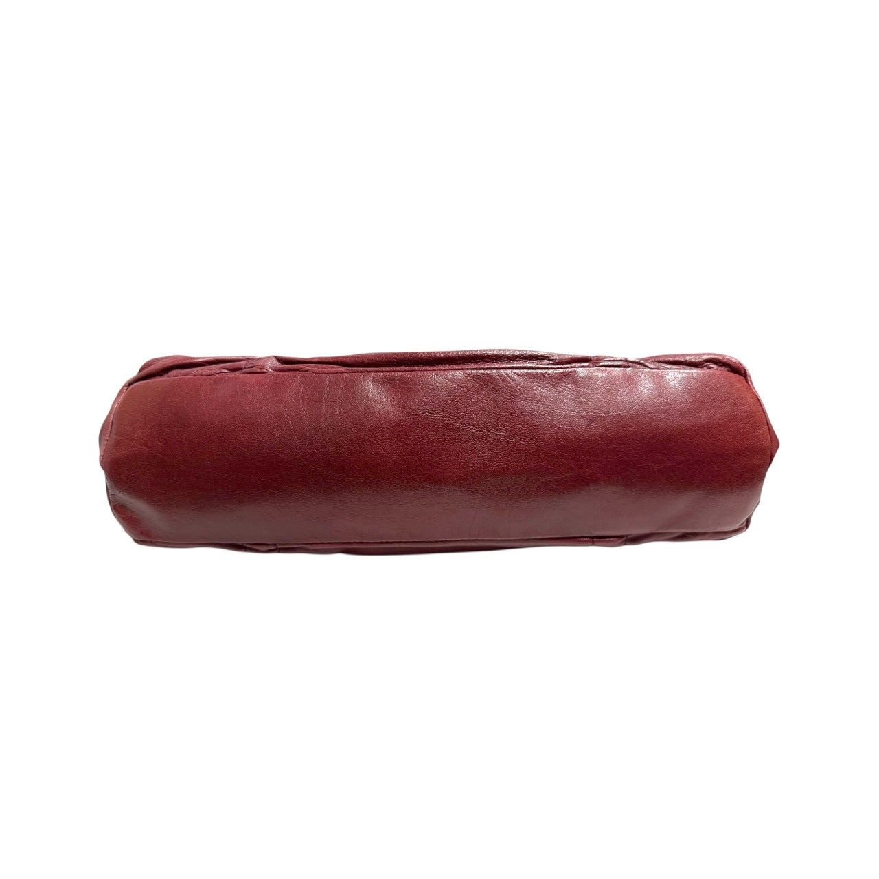 MIUMIU BURGUNDY RUCHED BAG