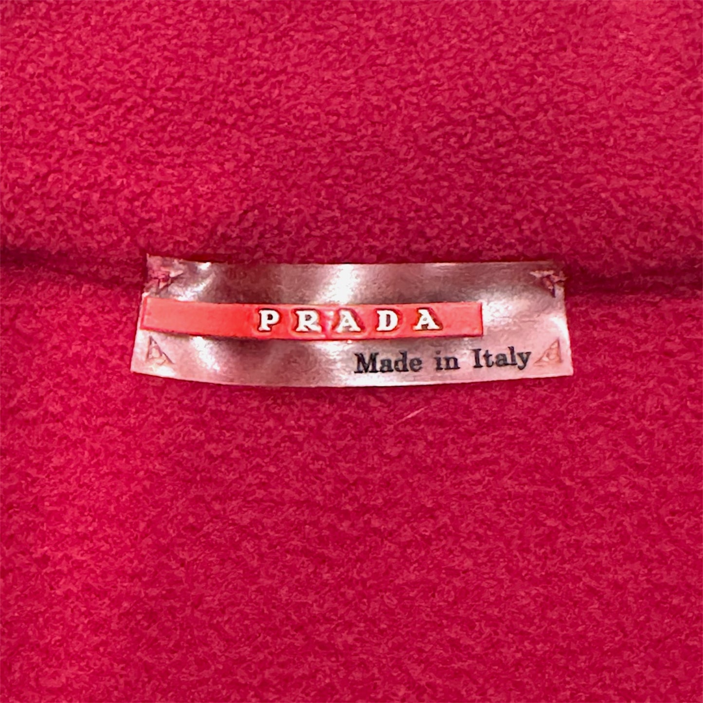 PRADA SPORT 00S RED POLAR FLEECE VEST