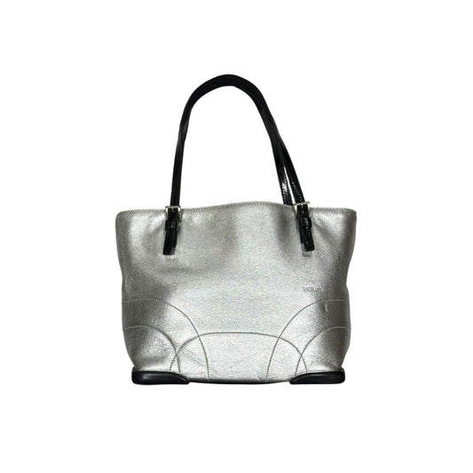 PRADA SILVER BOWLING BAG