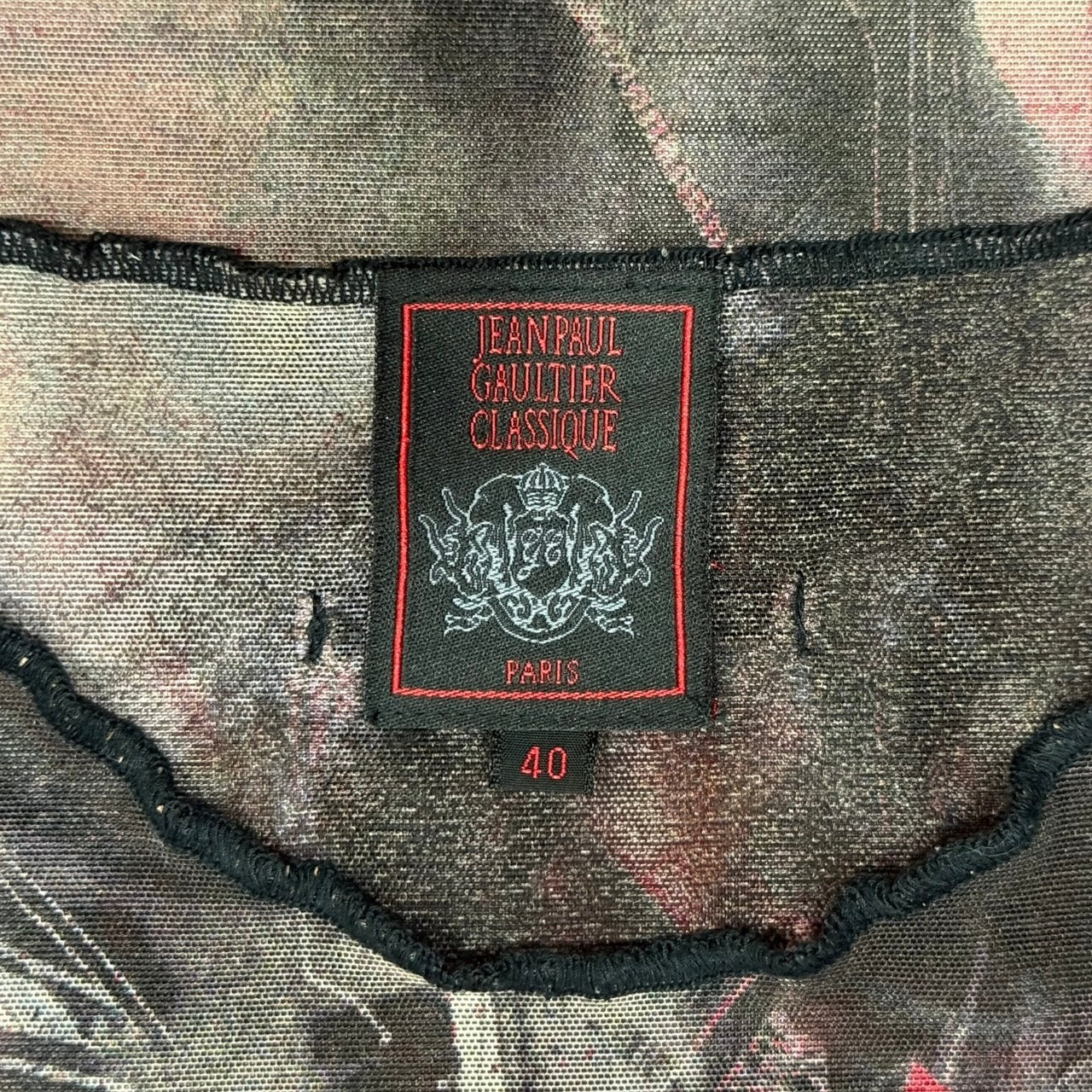 JEAN PAUL GAULTIER PORTRAIT MESH TOP