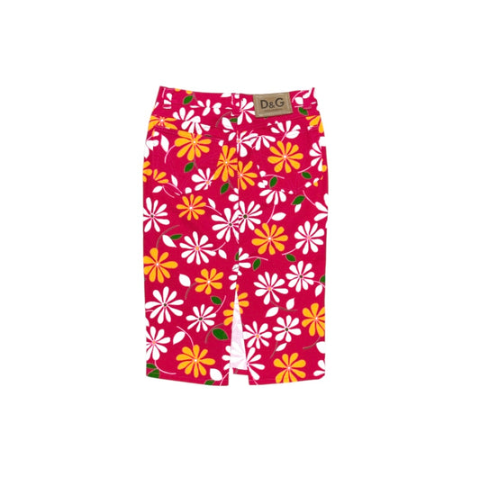 DOLCE & GABBANA FLORAL PENCIL SKIRT