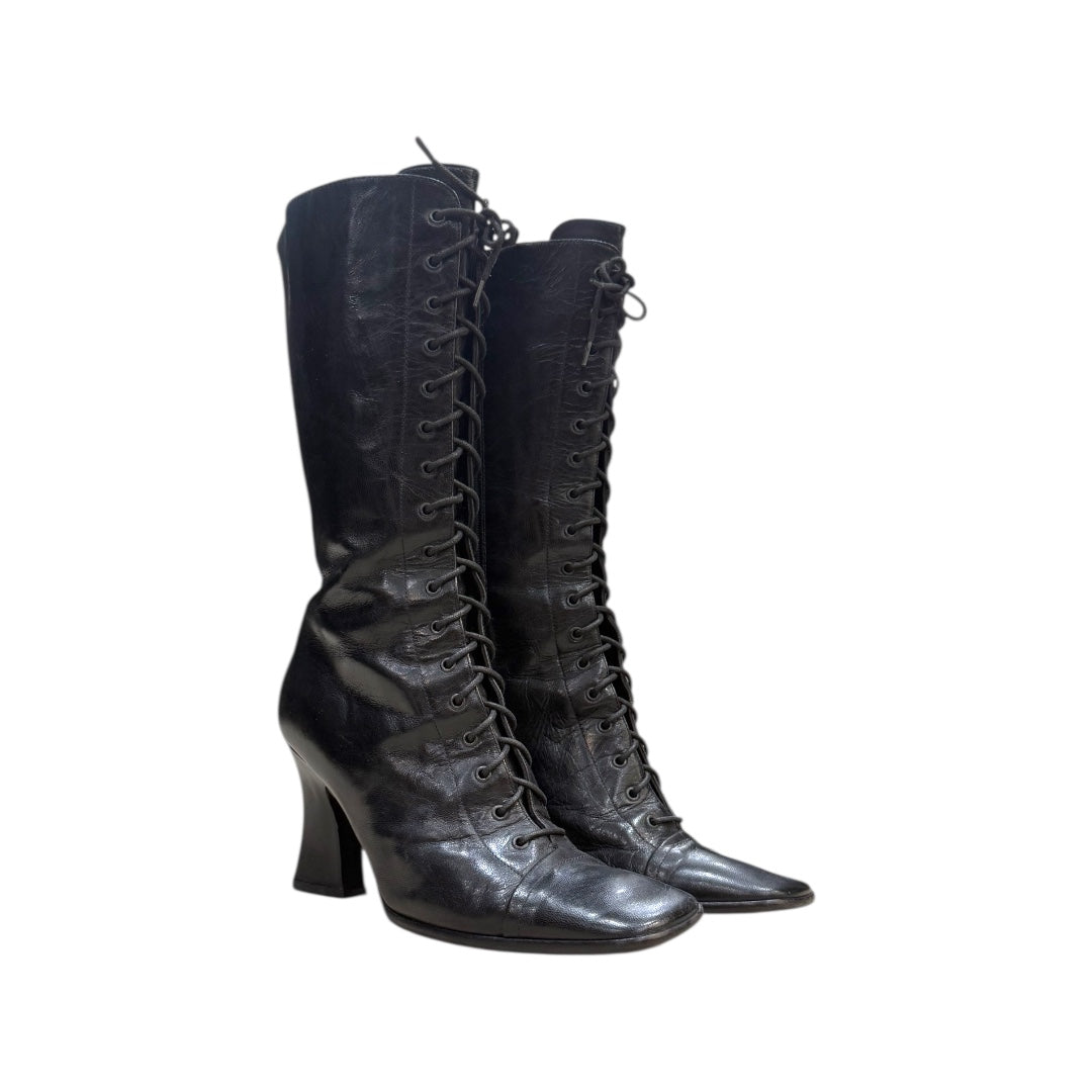 PRADA FW2001 LEATHER BOOTS