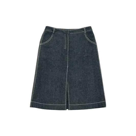 PRADA SPORTS GREY WOOL SKIRT