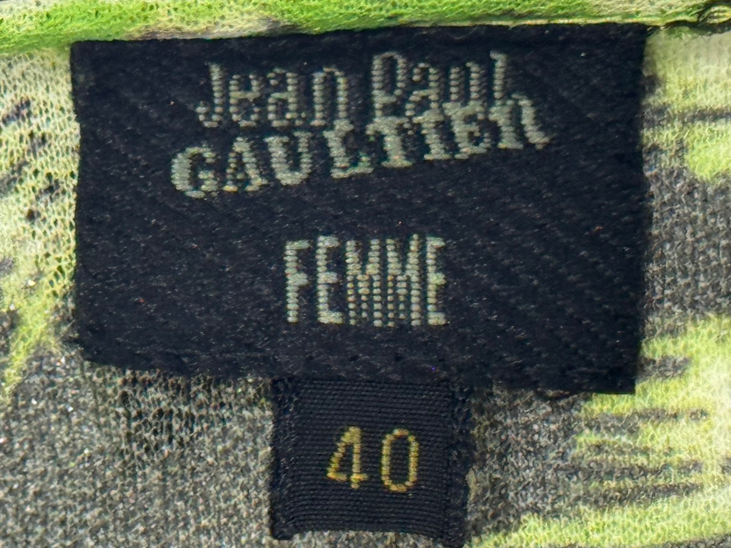 JEAN PAUL GAULTIER 2000 NEON HALTER TOP
