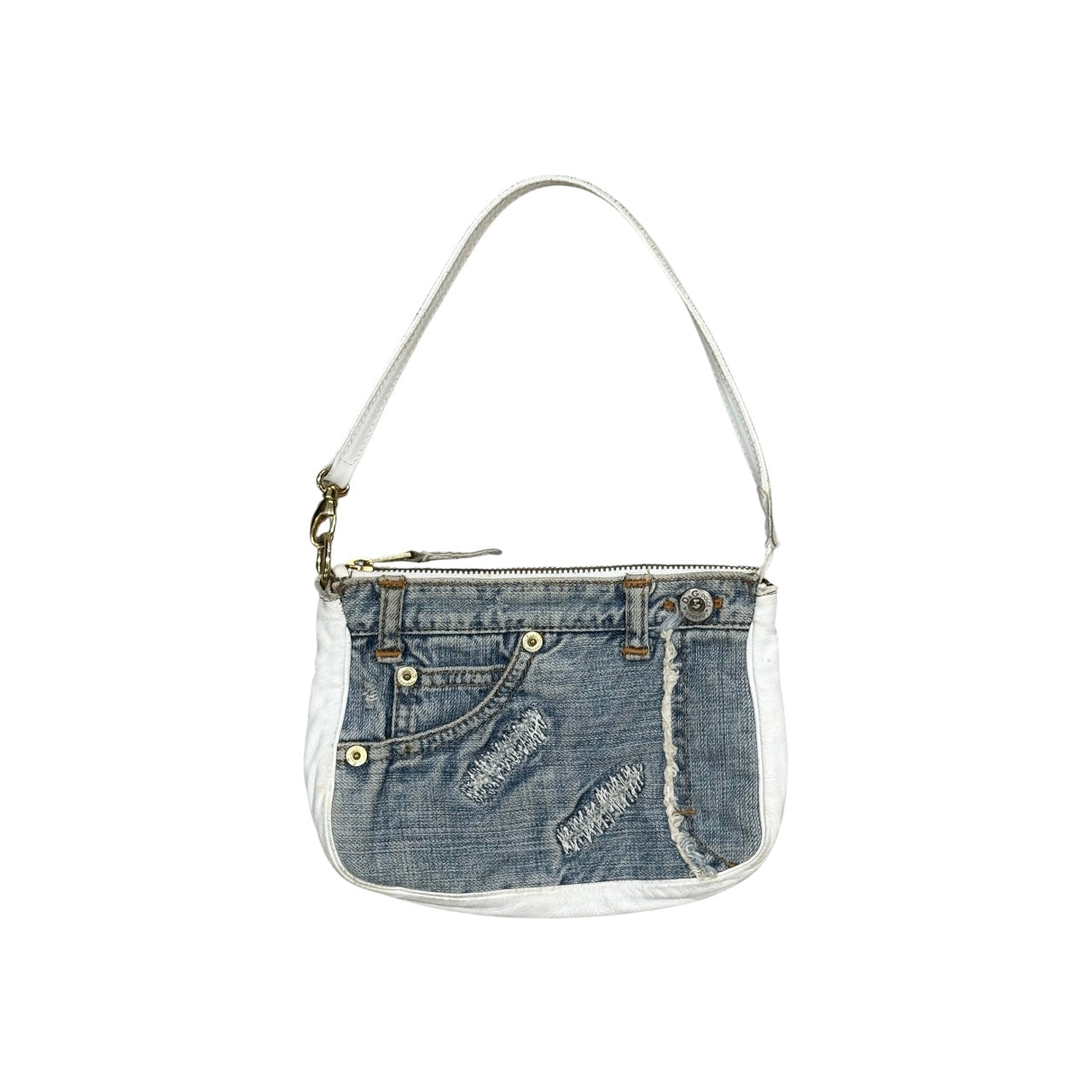 DOLCE & GABBANA DENIM MINI SHOULDER BAG