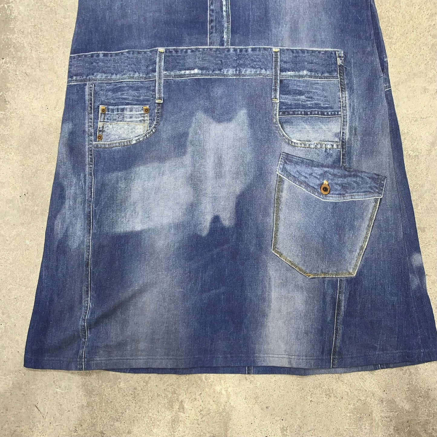 Tsumori chisato denim printed dress