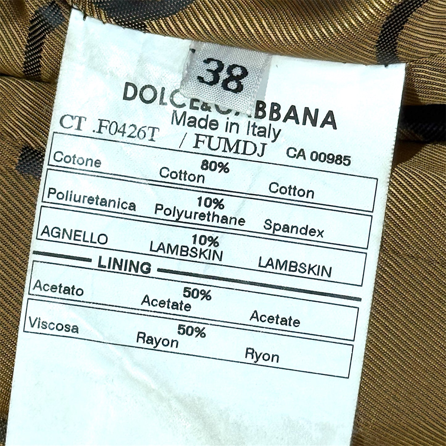 DOLCE & GABBANA 2000S YELLOW TRENCH COAT