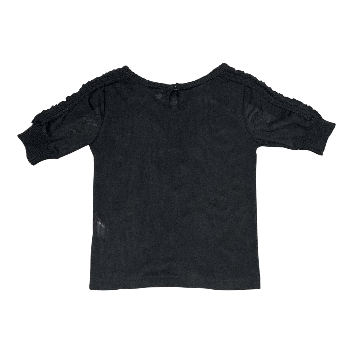 JEAN PAUL GAULTIER BLACK PLEATED TOP