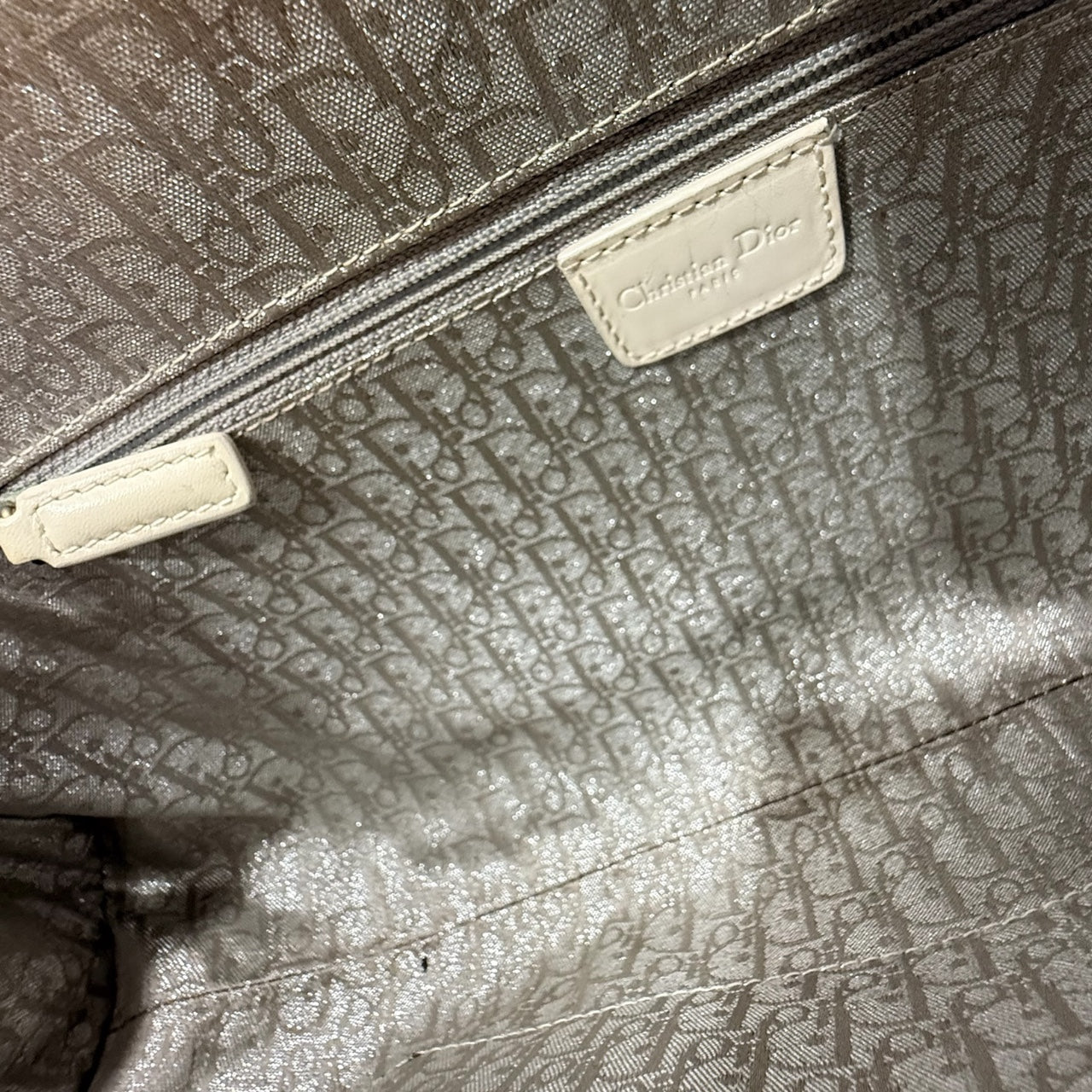 CHRISTIAN DIOR WHITE BONDAGE BAG