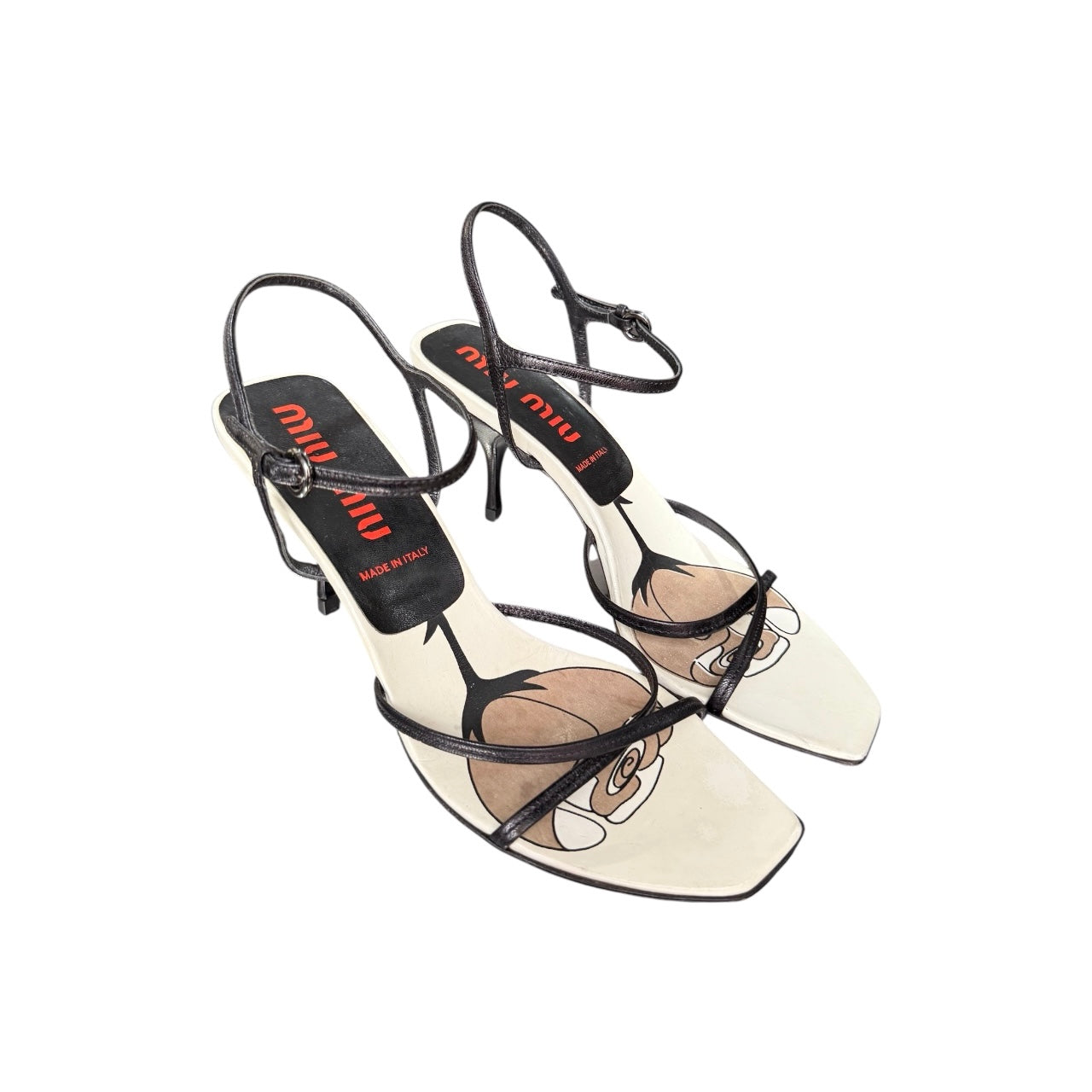 MIUMIU STRAPPY SANDAL HEELS