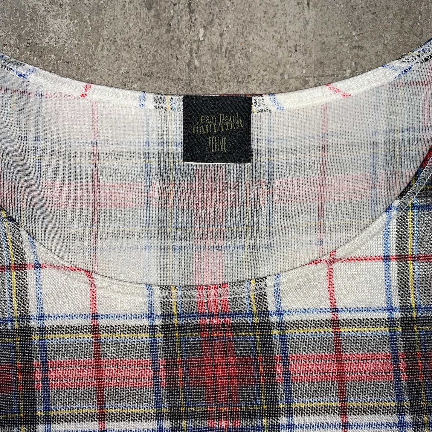 JEAN PAUL GAULTIER CHECKERED TOP