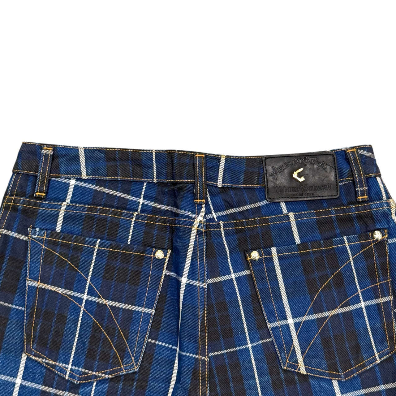 VIVIENNE WESTWOOD ANGLOMANIA CHECKED MINI SKIRT