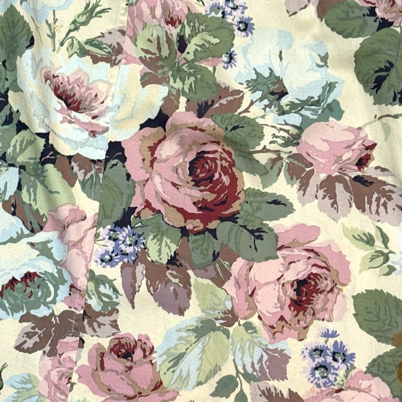 JUNYA WATANABE FLORAL SLIT BELT MAXI SKIRT