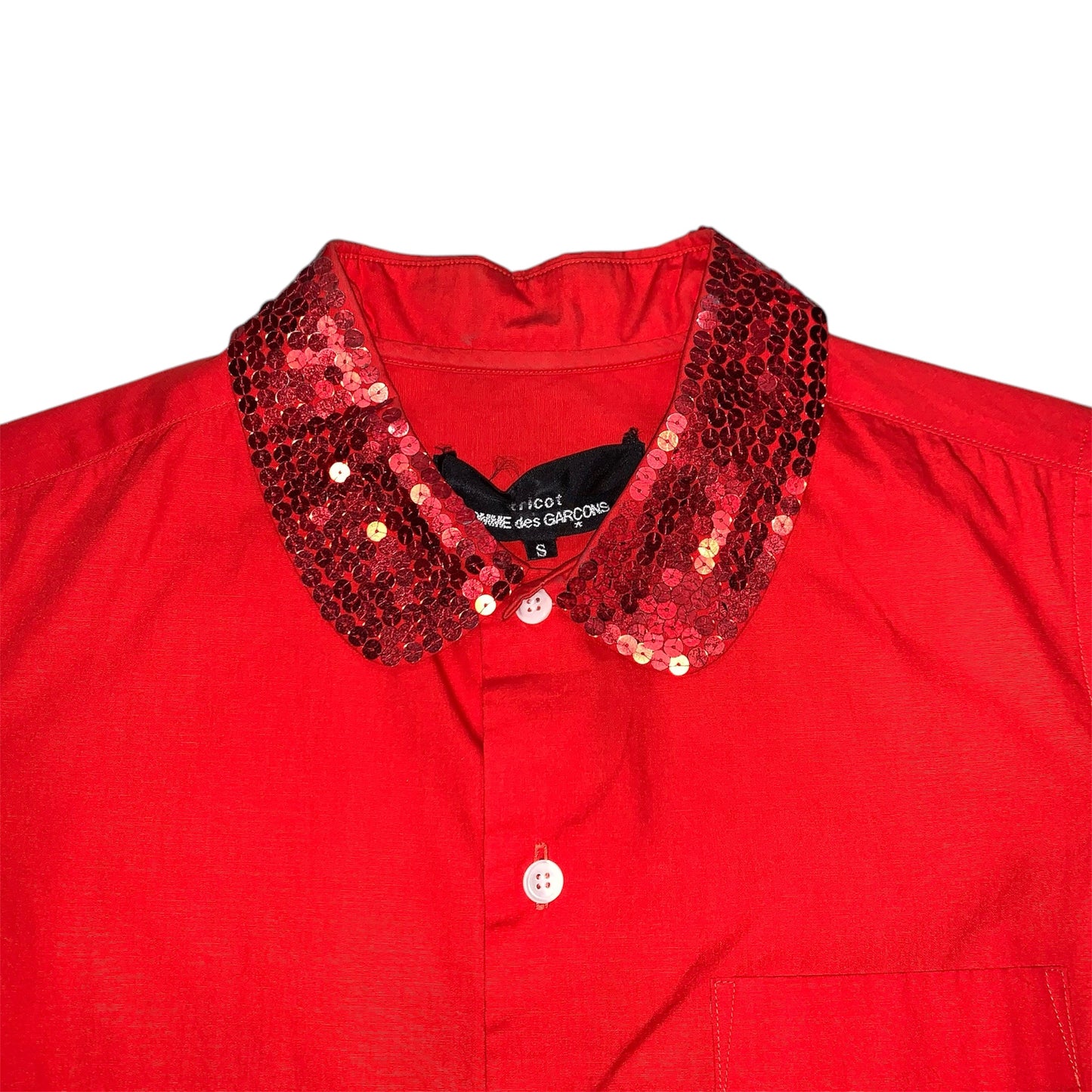 COMME DES GARÇON SEQUINS SHIRTS