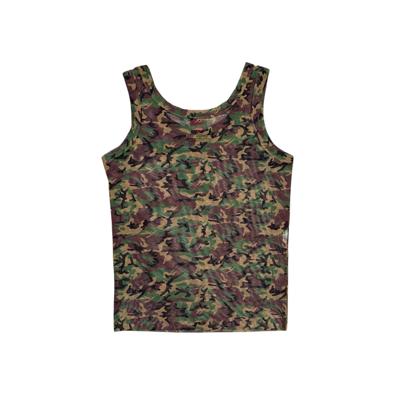 JEAN PAUL GAULTIER CAMO MESH TAKE TOP
