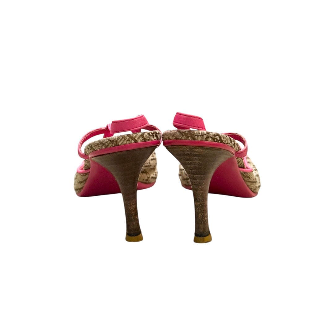 DIOR BY JOHN GALLIANO 00S LOGO SLINGBACK PUMPS