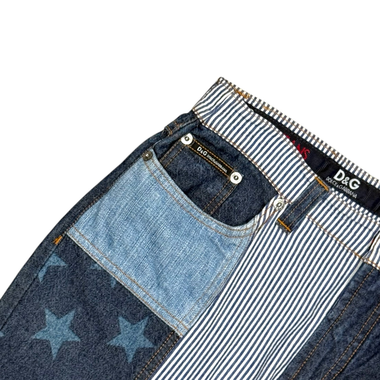 DOLCE & GABBANA PATCHWORK JEANS