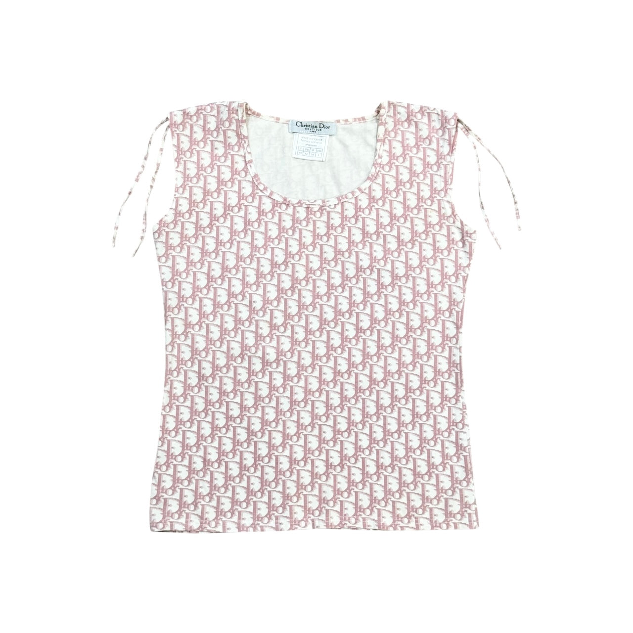 CHRISTIAN DIOR PINK TROTTER MONOGRAM TOP