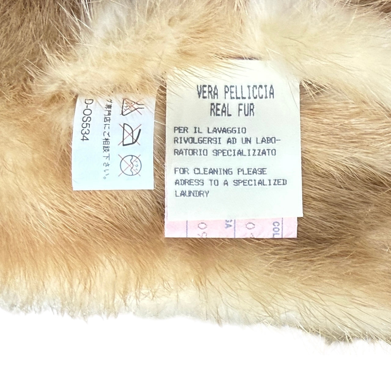 DOLCE & GABBANA BUFF STOLE POCKET FUR