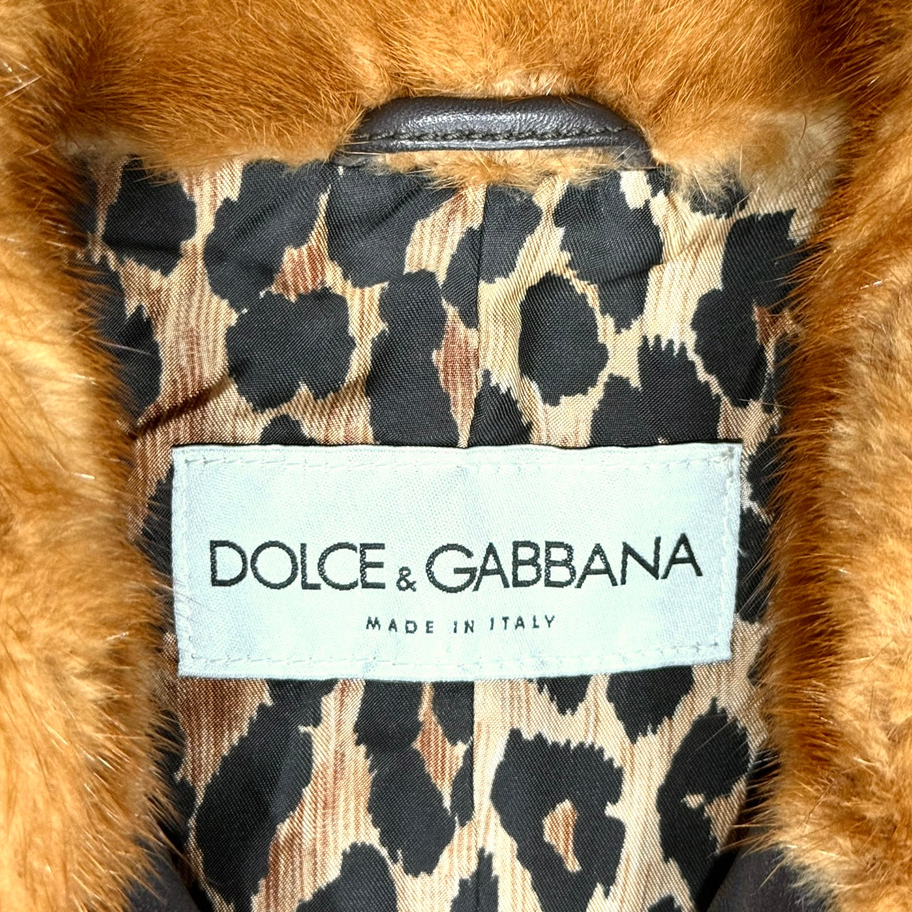 DOLCE&GABBANA RICH CHOCOLATE BROWN LEATHER JACKET