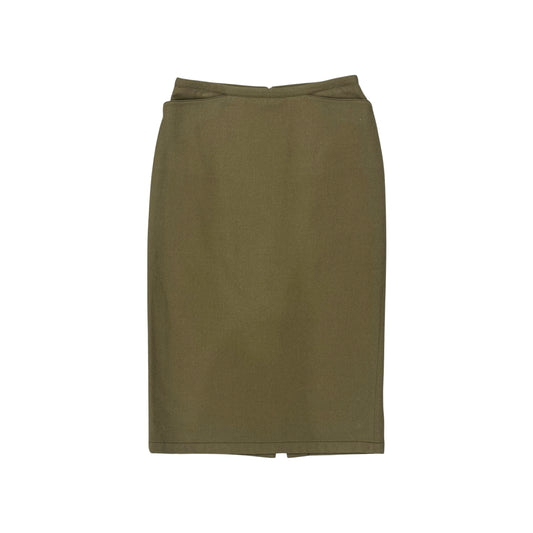 PRADA SPORT KHAKI MIDI SKIRT