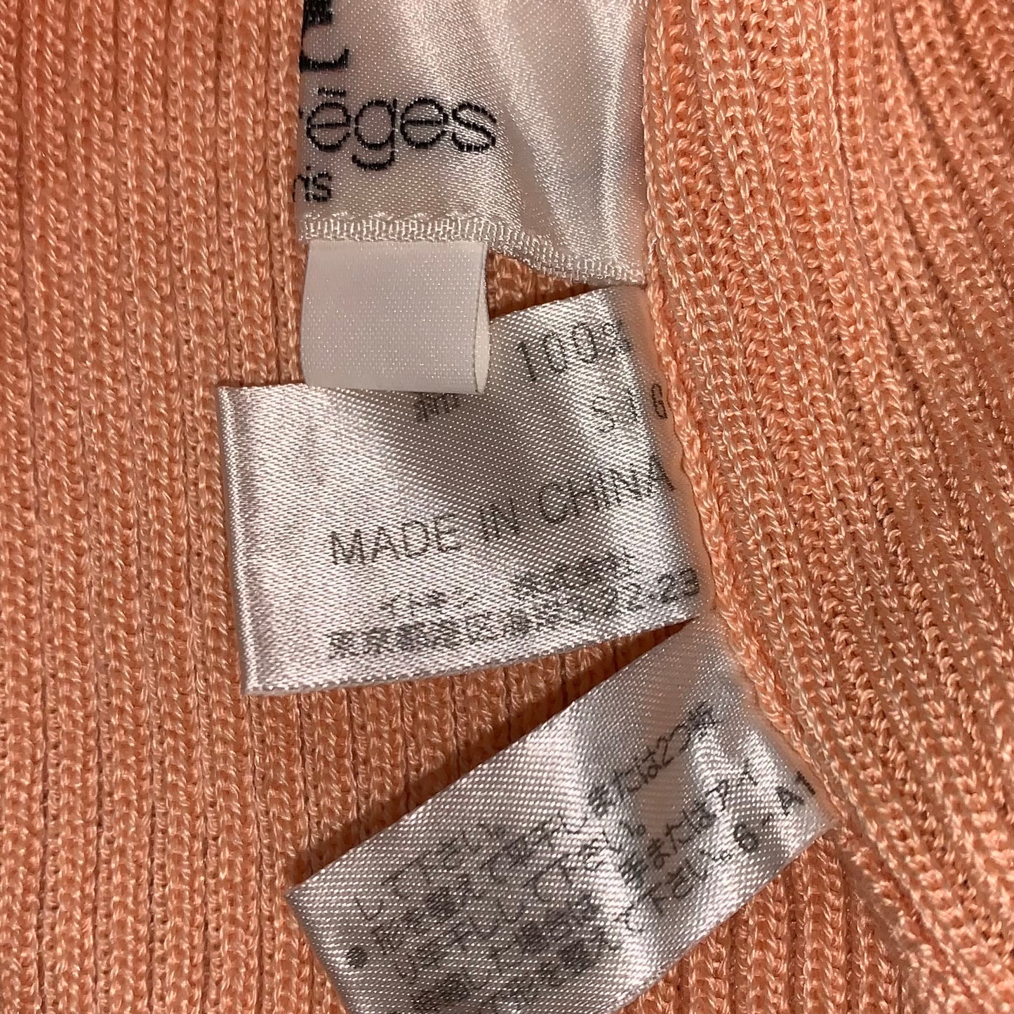 Courreges light orange top