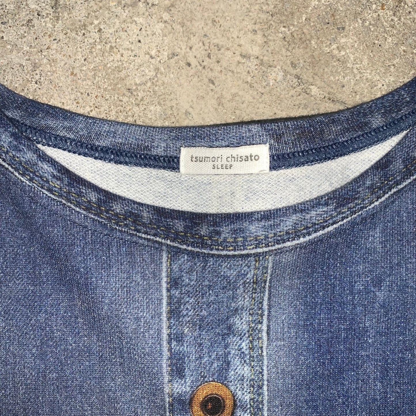 Tsumori chisato denim printed dress