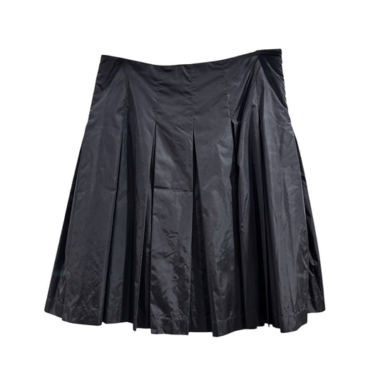 PRADA SPORT BLACK NYLON PLEATED SKIRT
