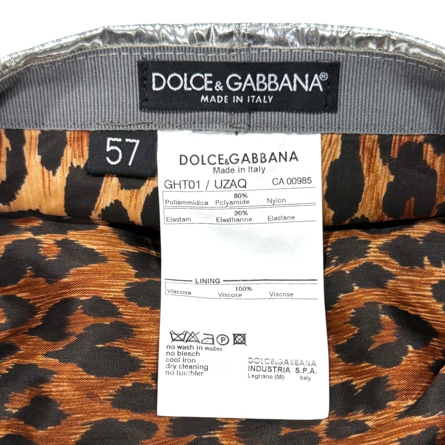 DOLCE & GABBANA SILVER HAT