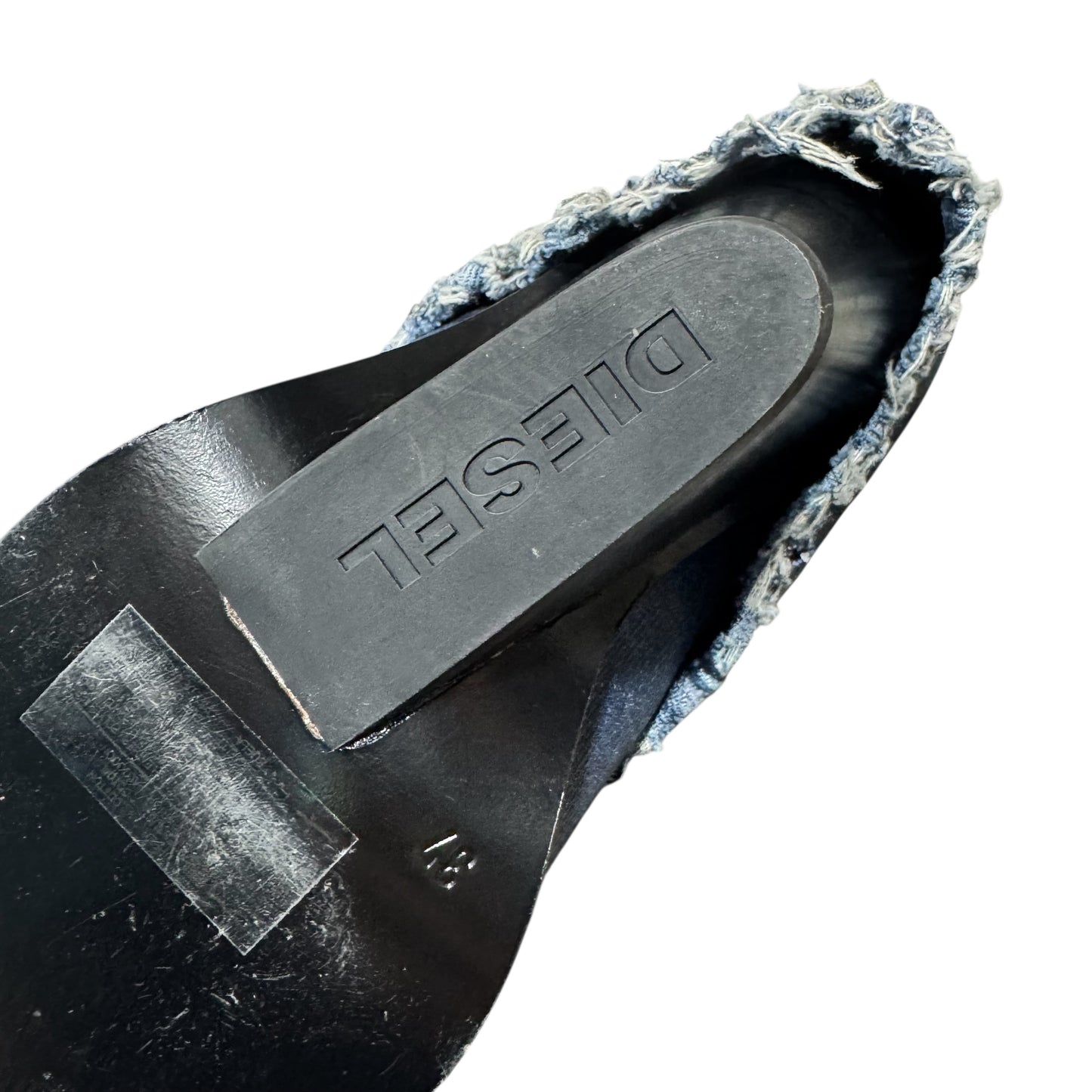 DIESEL SLOUCHED DENIM ANKLE BOOTS