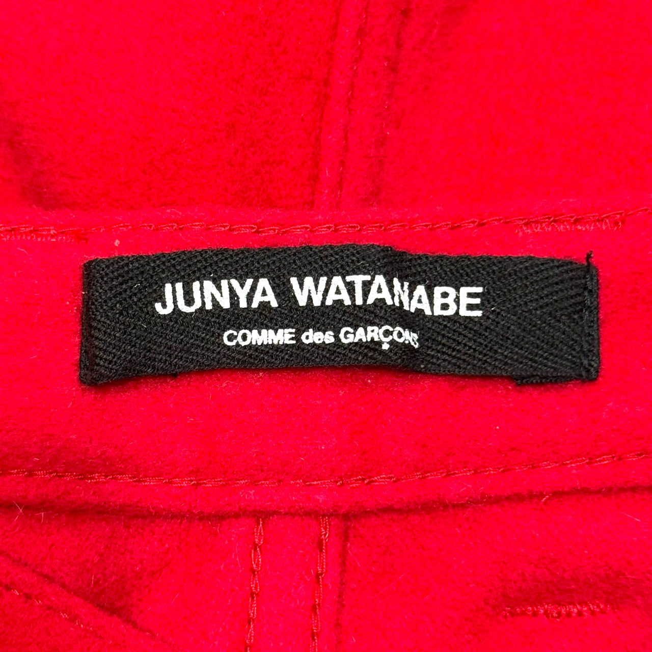 JUNYA WATANABE RED HIP HUP PANTS LONG RISE PANTS