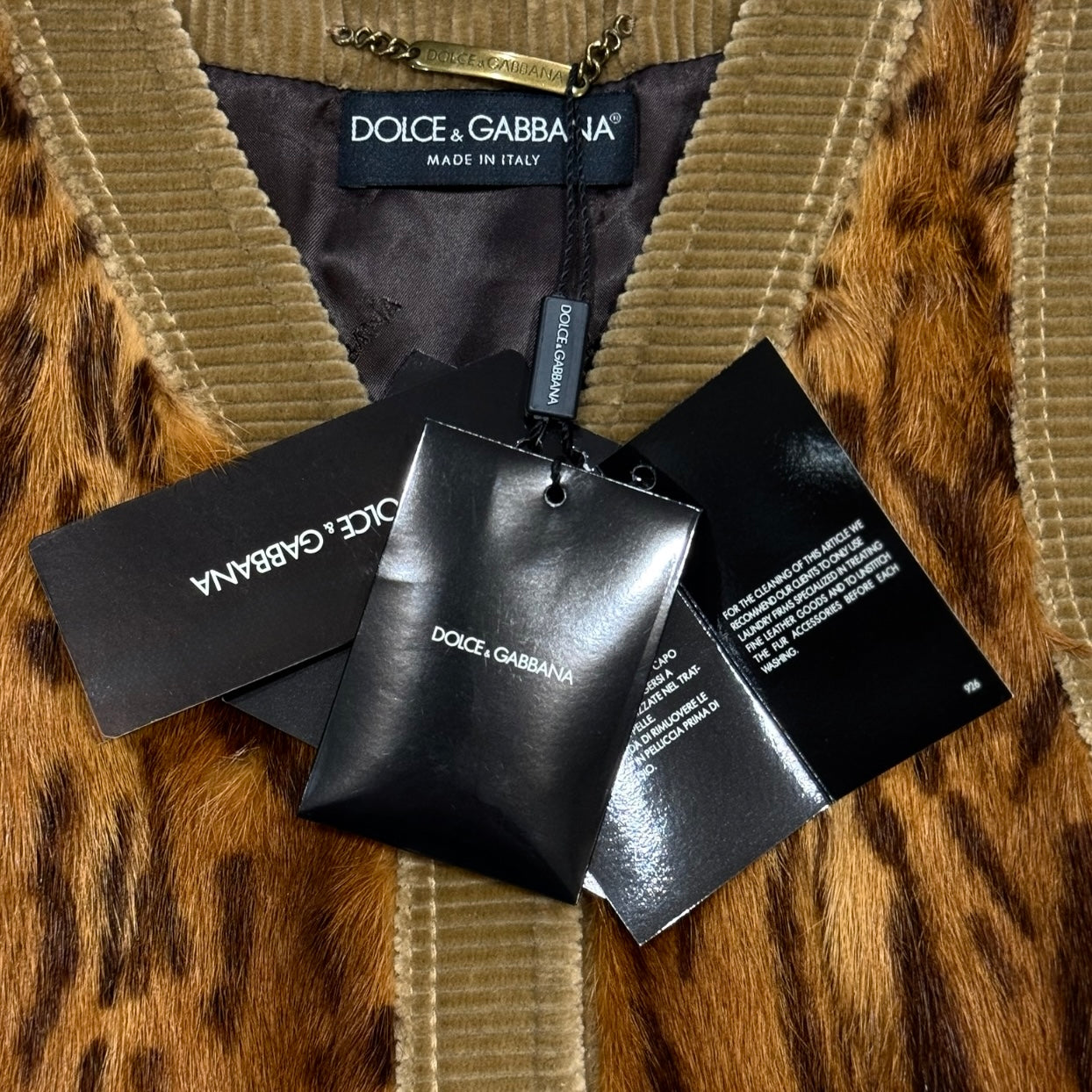 DOLCE&GABBANA WIESEL FUR VEST